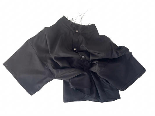 Pure silk oversized shirt