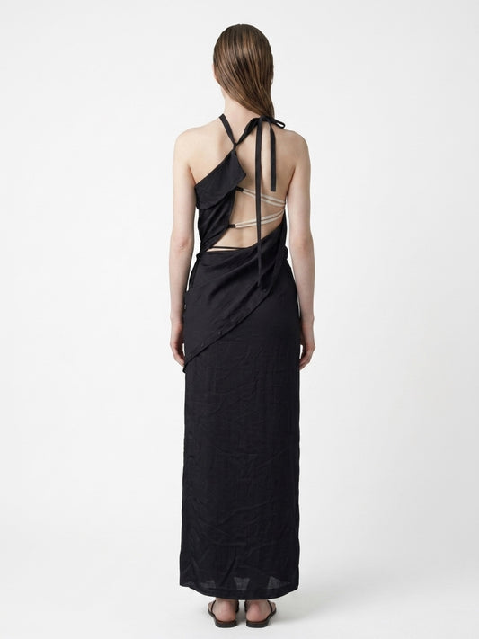 Zero-Waste One-Piece Halter Dress